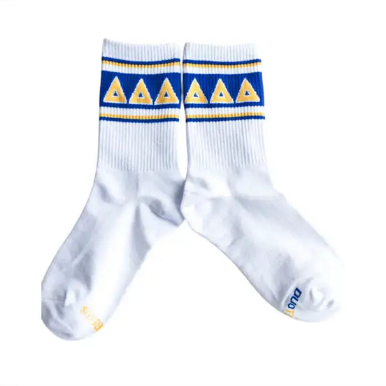 Delta Delta Delta Sorority Socks