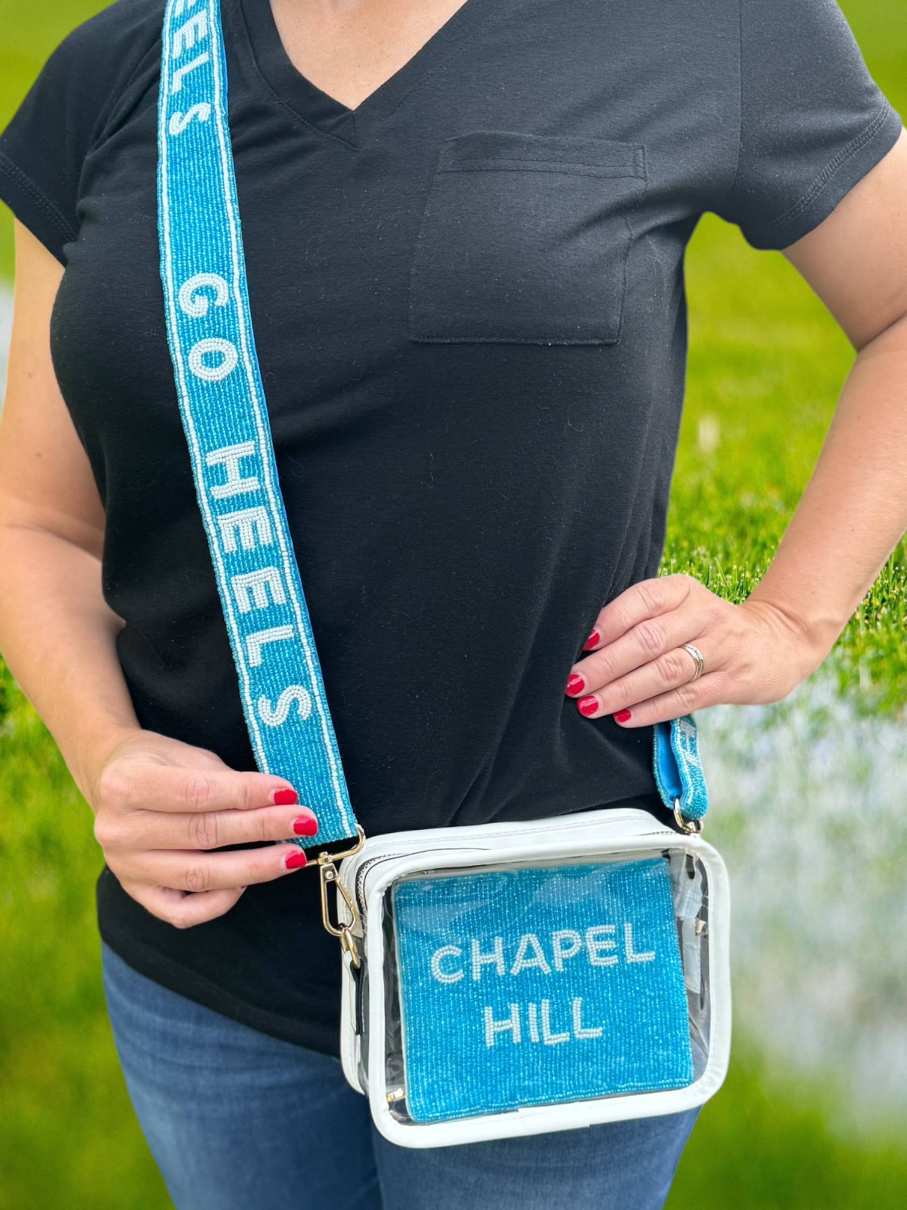 Chapel Hill Tar Heels Beaded Coin Purse