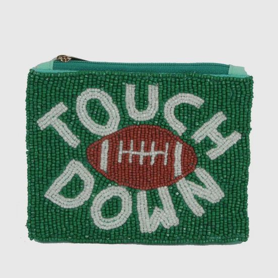Touchdown Beaded Coin Purse