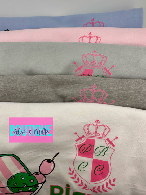 Pickleball Cocktail Club Shirt, ladies pickleball shirts