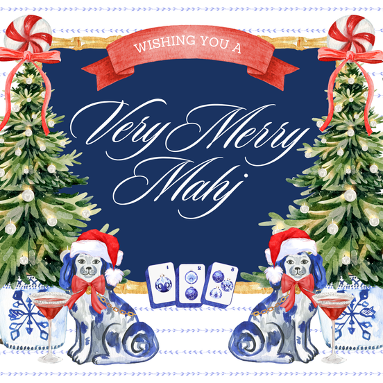 5.5x11 MAHJONG MADNESS trinket tray insert set of 5