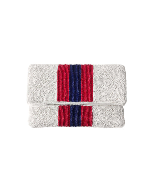 OLE MISS BEADED MINI CLUTCH