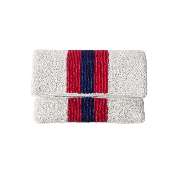 OLE MISS BEADED MINI CLUTCH