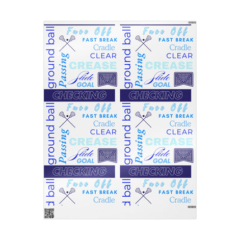 Lacrosse-Themed Wrapping Paper