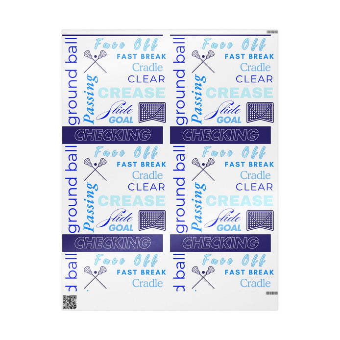 Lacrosse-Themed Wrapping Paper