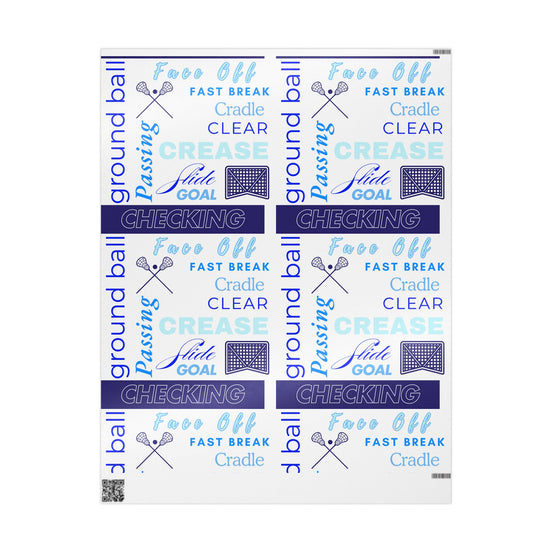 Lacrosse-Themed Wrapping Paper