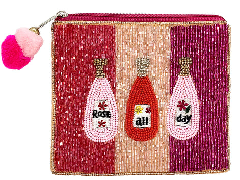 Rose All Day Beaded Coin Purse