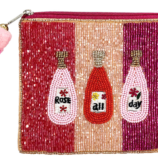 Rose All Day Beaded Coin Purse