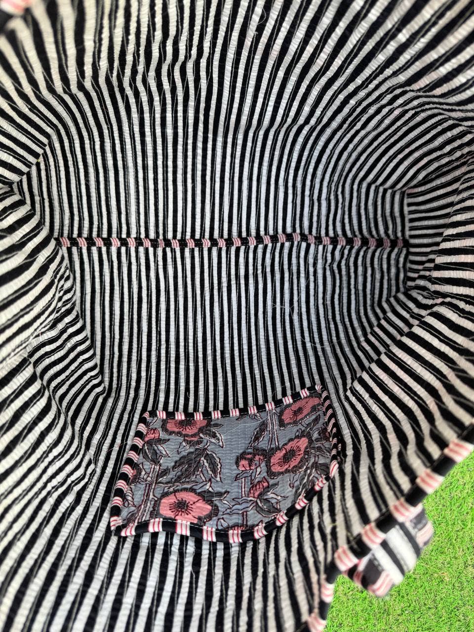 Indian Cotton Bag Shoulder Bag Floral Print Quilted Tote Bag