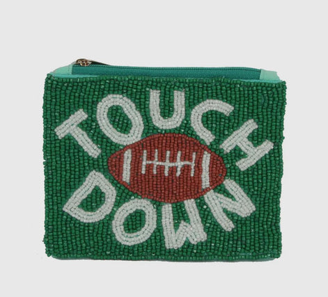 Touchdown Beaded Coin Purse