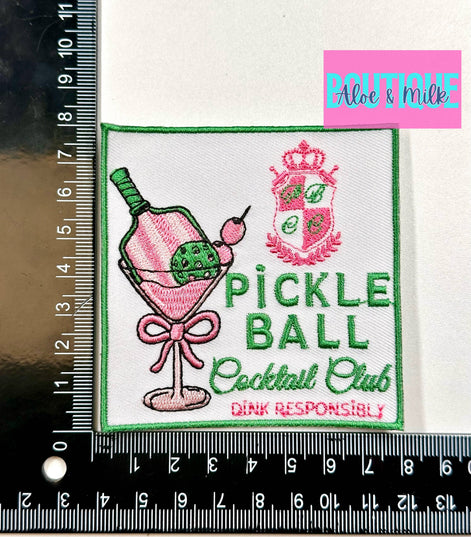 Pickleball Cocktail Club, pickleball patches