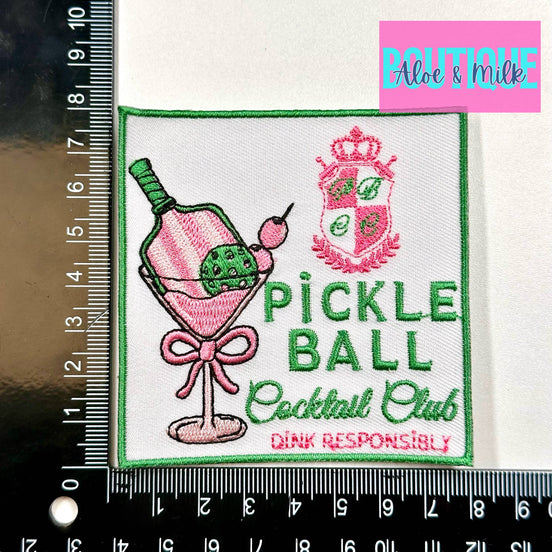 Pickleball Cocktail Club, pickleball patches
