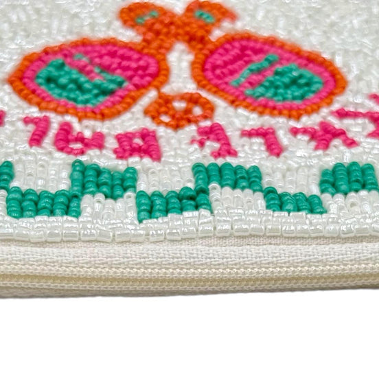 Pickleballer Beaded Coin Purse