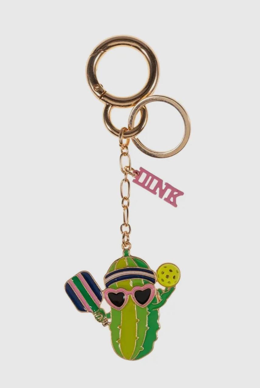 Pickleball Pickle Bag Charm and Keychain