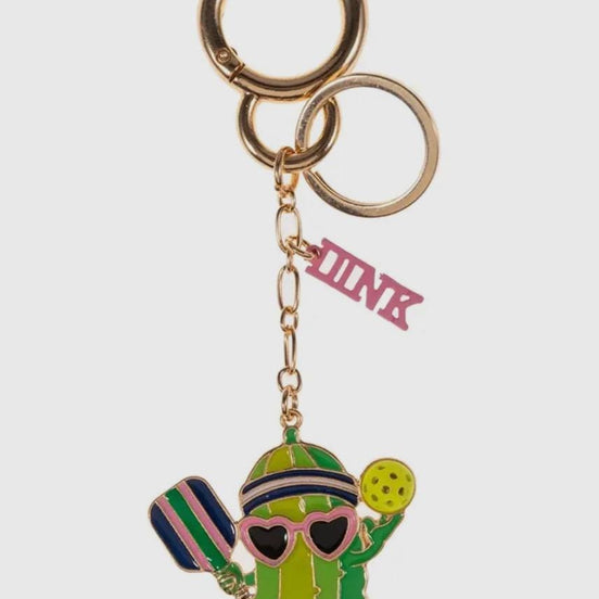 Pickleball Pickle Bag Charm and Keychain