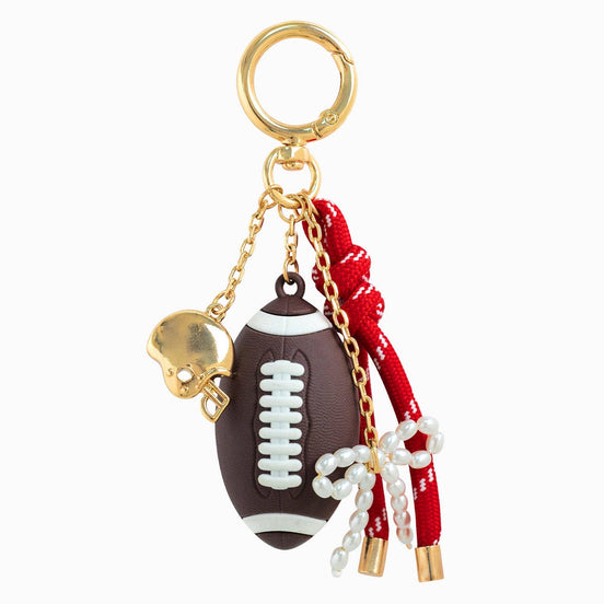 Touchdown Vibes Football Bag Charm