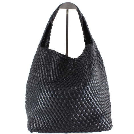 P23067 Woven Hobo Bag w/Cosmetic Pouch