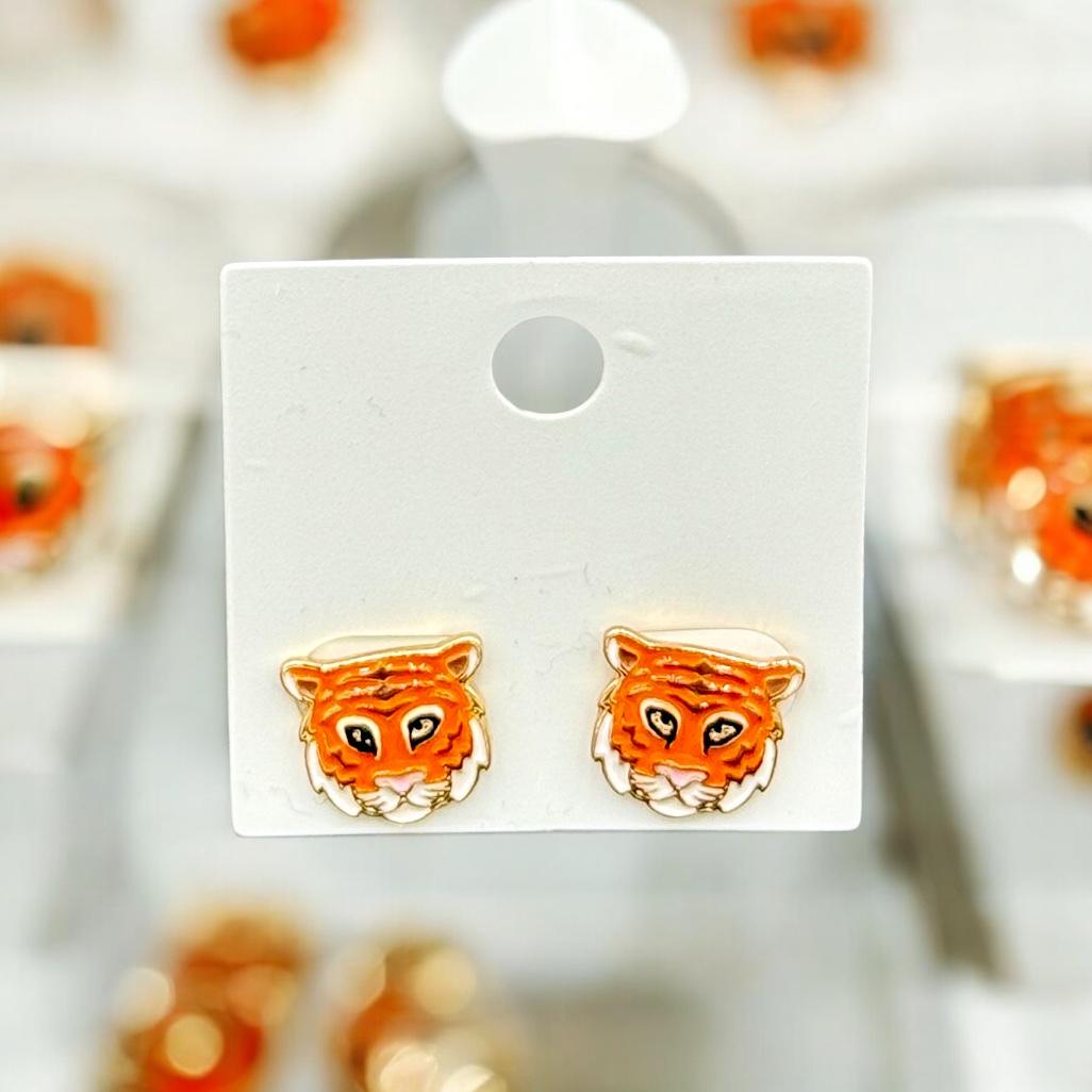 Signature Enamel Stud Earrings