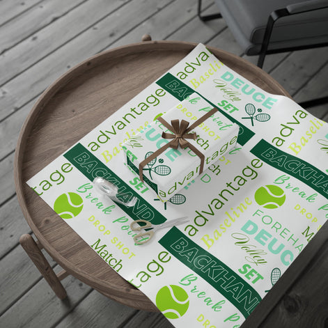Tennis-Themed Wrapping Paper
