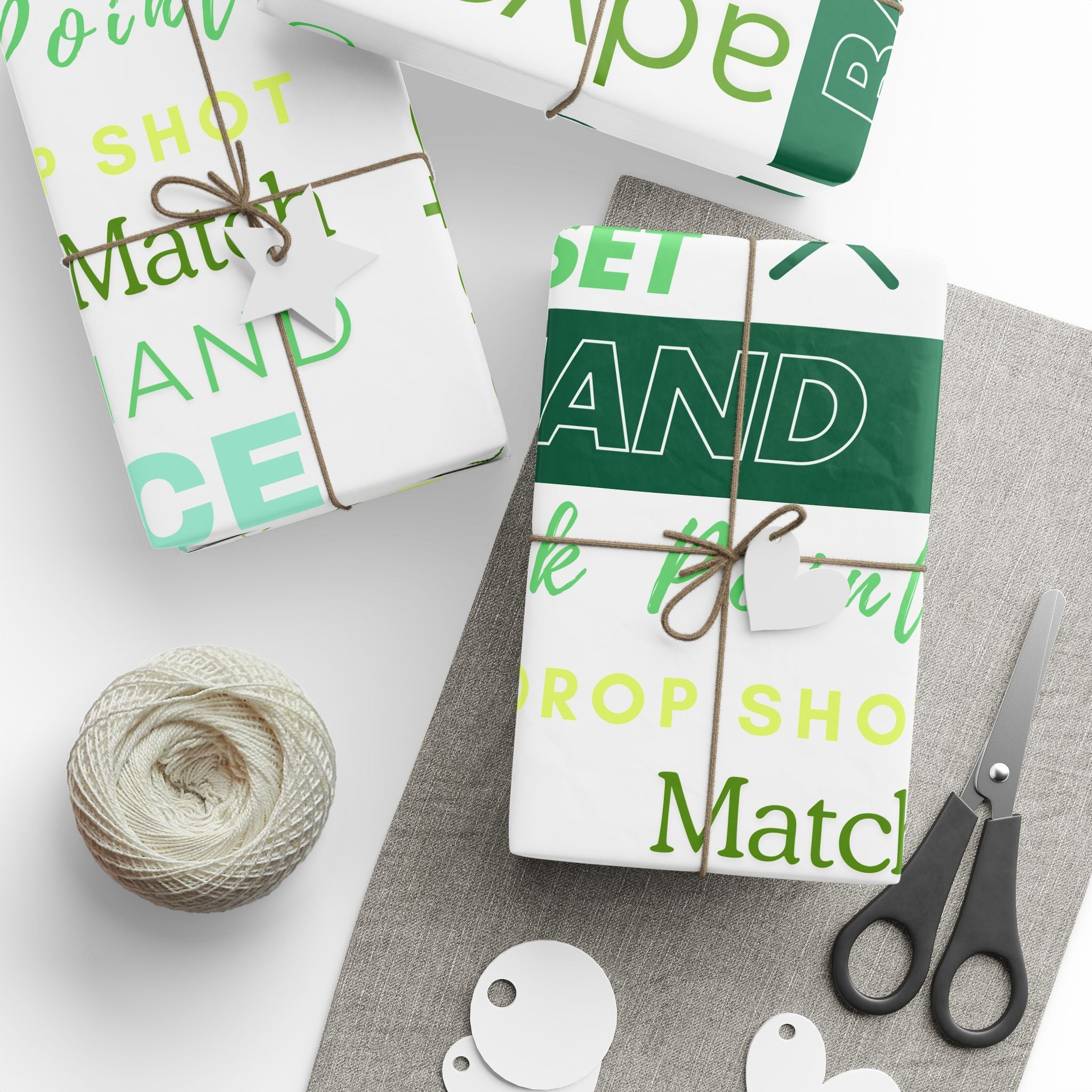 Tennis-Themed Wrapping Paper