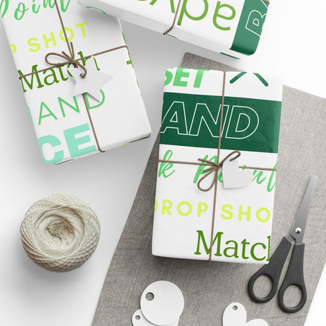 Tennis-Themed Wrapping Paper