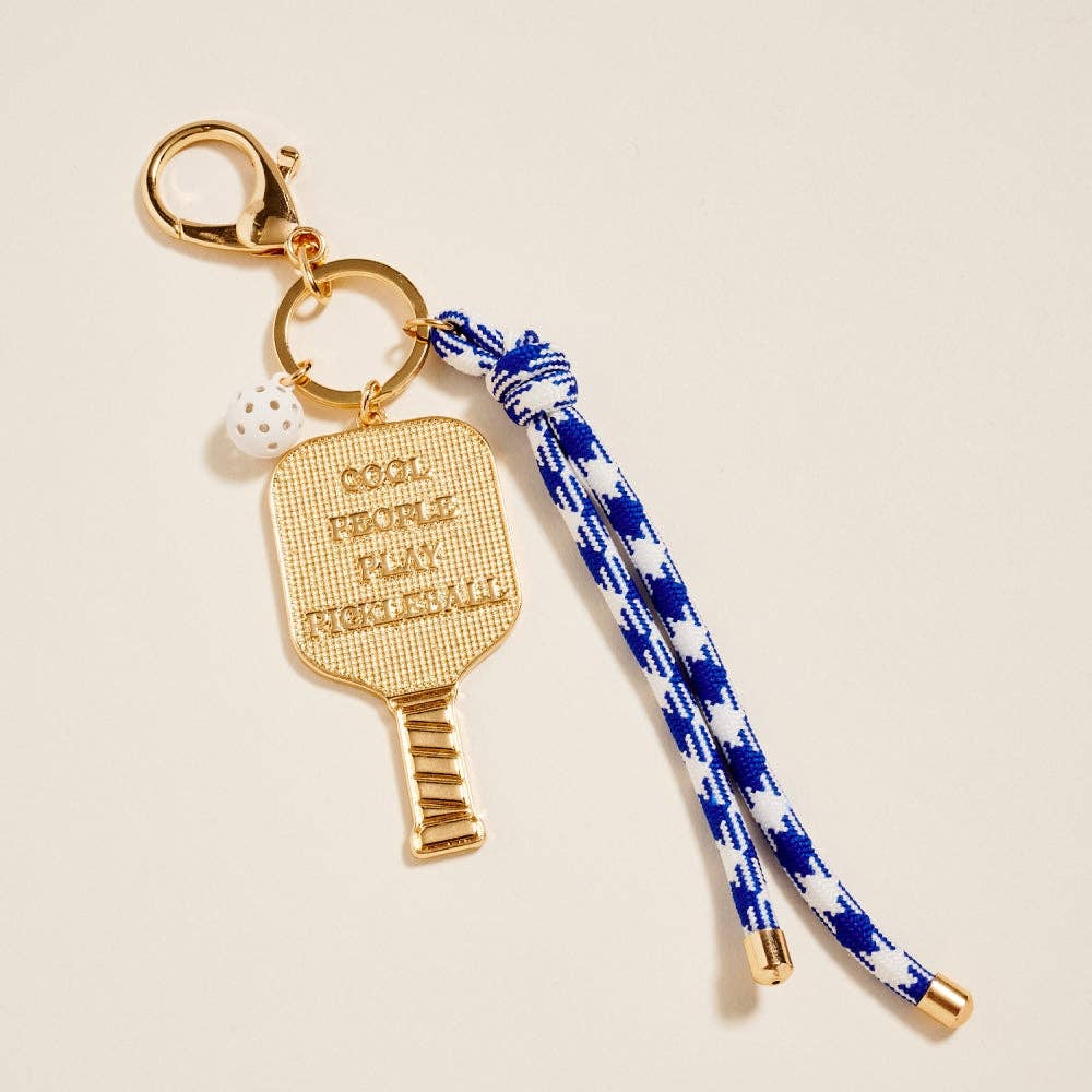 8 In Pickleball Paddle Ball Rope Bagcharm Keychain