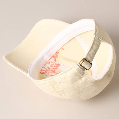 Day Drinkin' Text Embroidered Baseball Cap