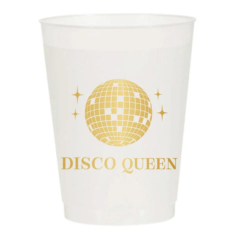 Disco Queen Gold Frosted Cups