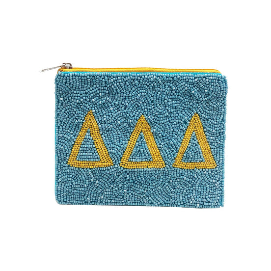 DELTA DELTA DELTA BEADED POUCH