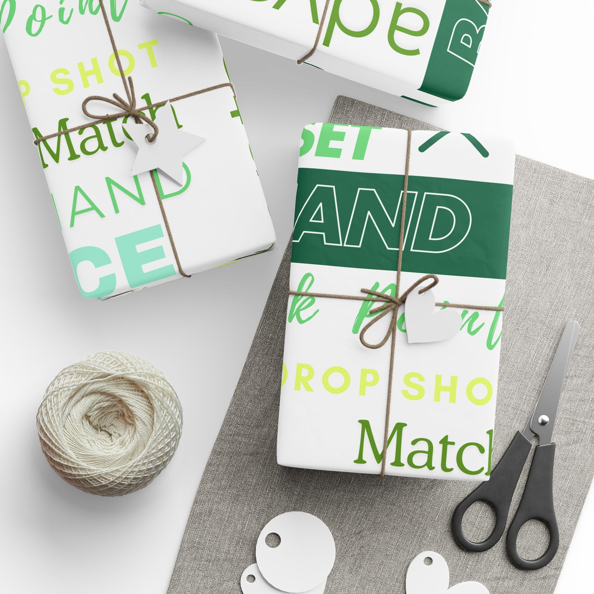 Tennis-Themed Wrapping Paper