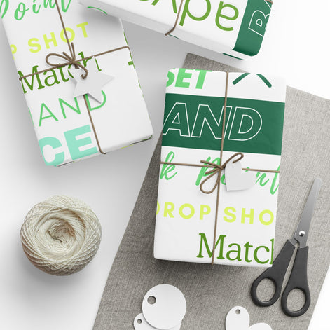 Tennis-Themed Wrapping Paper