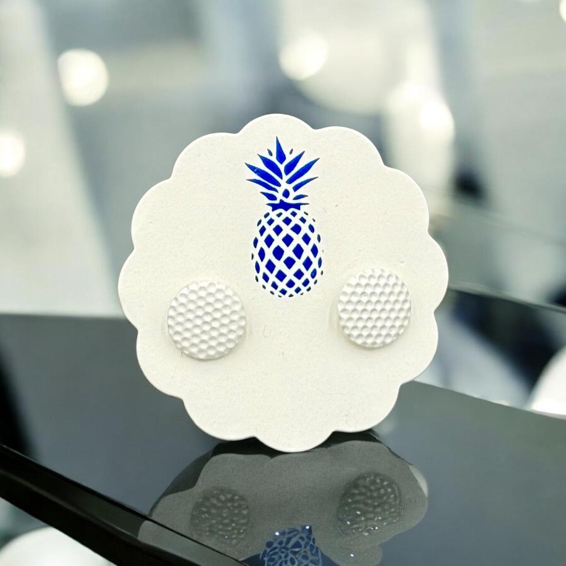 Signature Enamel Stud Earrings