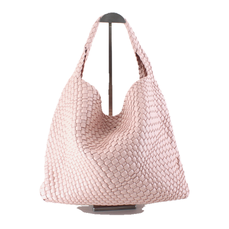 P23067 Woven Hobo Bag w/Cosmetic Pouch