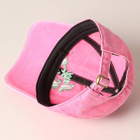 Day Drinkin' Text Embroidered Baseball Cap