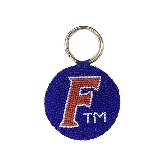 FLORIDA GATORS BEADED KEYCHAIN