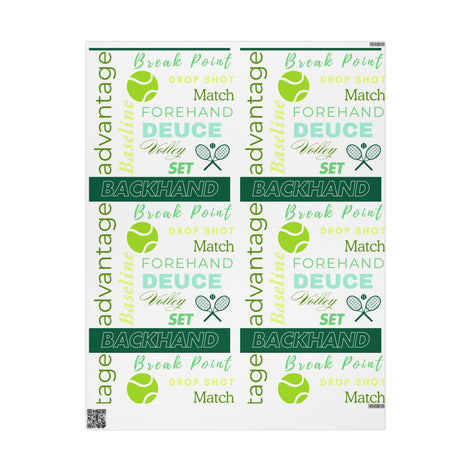 Tennis-Themed Wrapping Paper