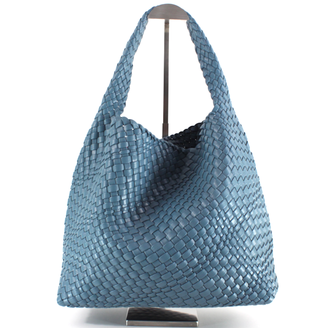 P23067 Woven Hobo Bag w/Cosmetic Pouch