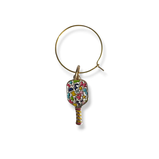 Pickleball Wine Glass Charms | Set of 4