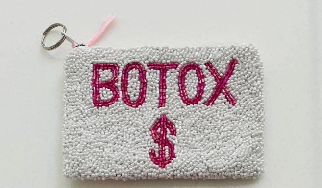 BOTOX $ Fully Beaded Coin Purse