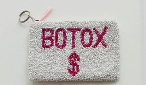 BOTOX $ Fully Beaded Coin Purse
