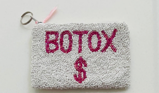 BOTOX $ Fully Beaded Coin Purse