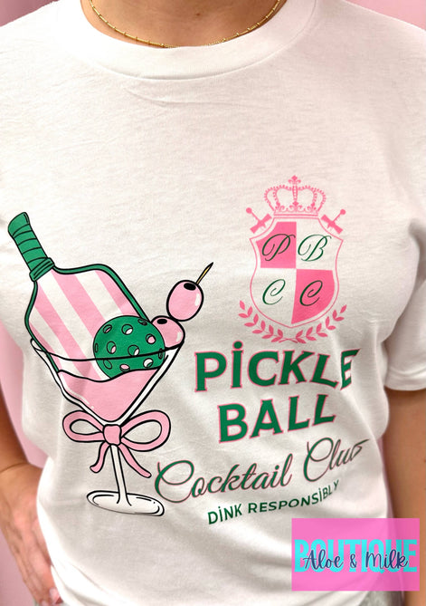 Pickleball Cocktail Club Shirt, ladies pickleball shirts