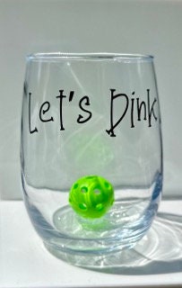 Pickleball Wine Glass - Stemless