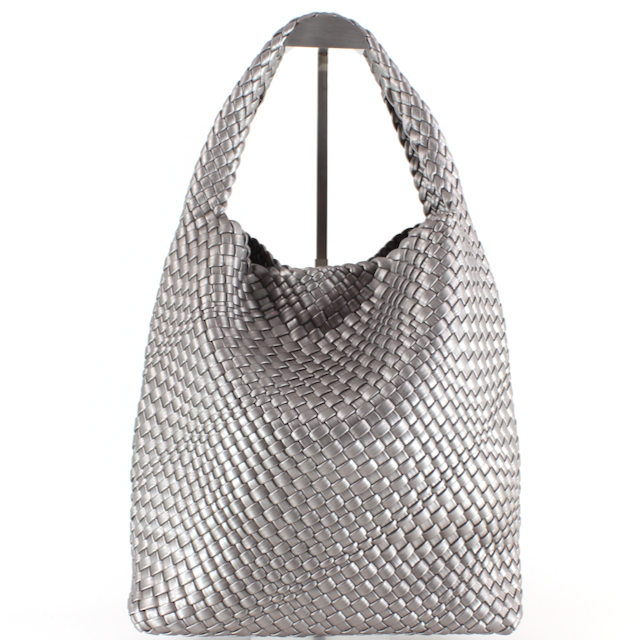 P23067 Woven Hobo Bag w/Cosmetic Pouch