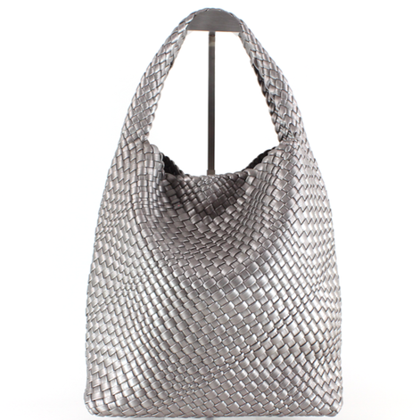 P23067 Woven Hobo Bag w/Cosmetic Pouch