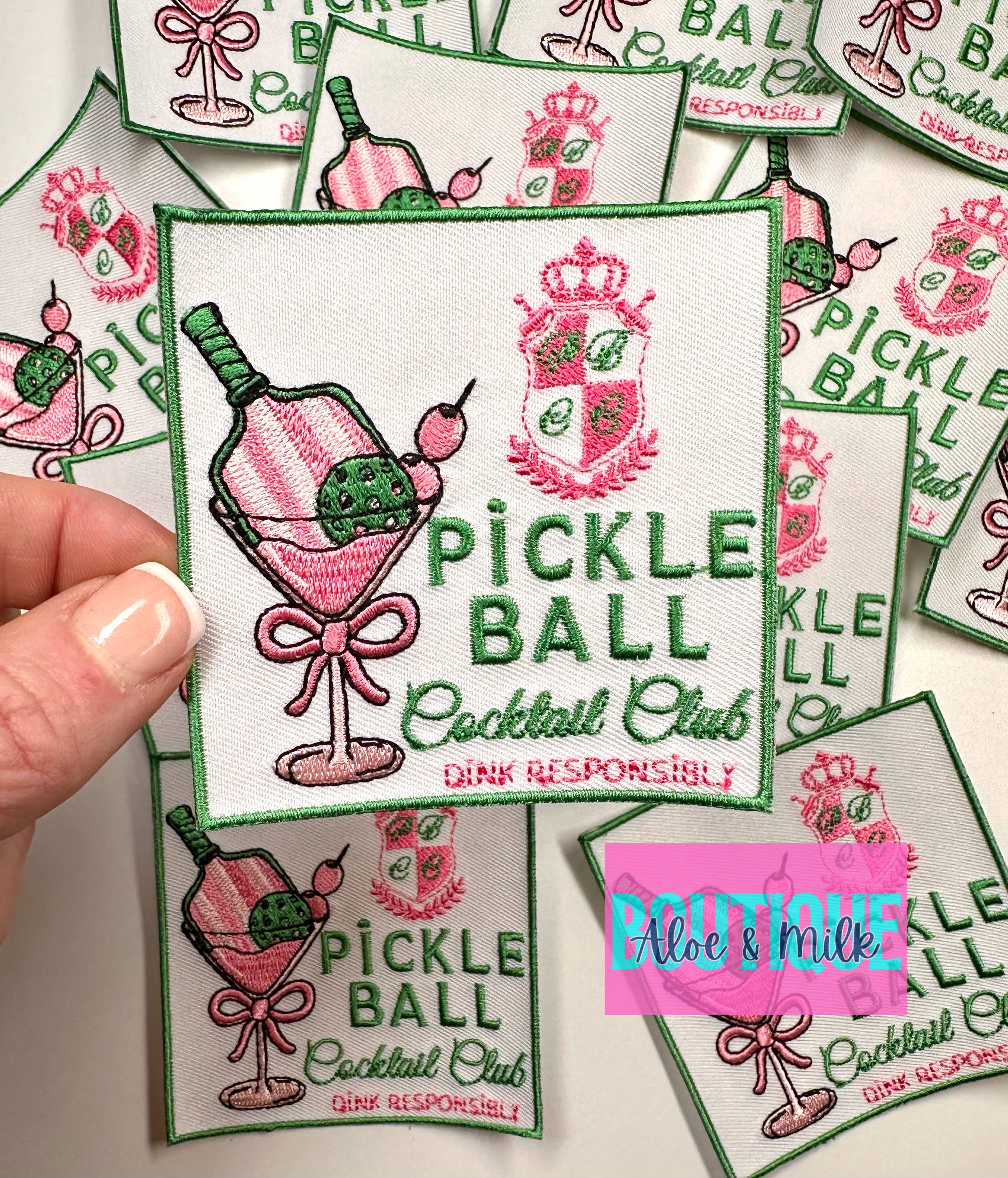 Pickleball Cocktail Club, pickleball patches