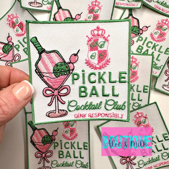 Pickleball Cocktail Club, pickleball patches