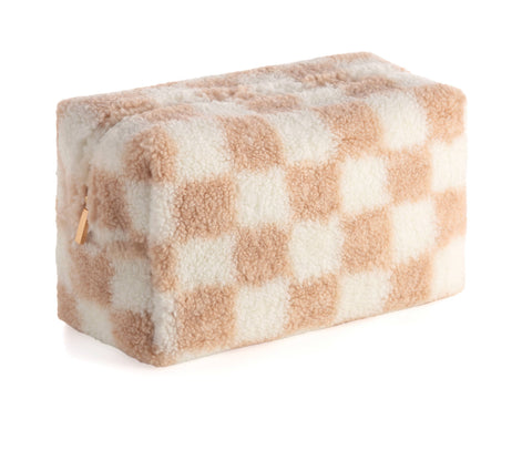 Taupe Teddy Cosmetic Pouch