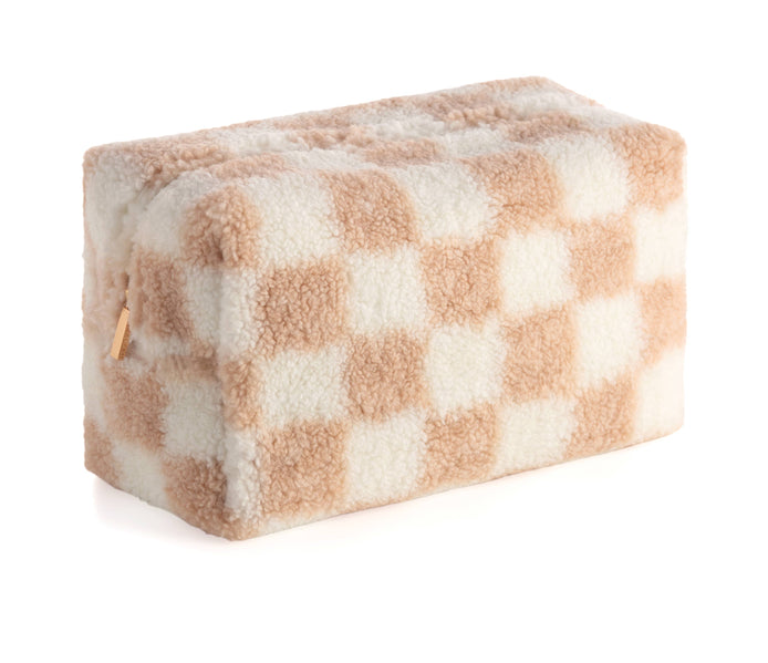 Taupe Teddy Cosmetic Pouch
