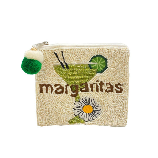 MARGARITAS BEADED COIN POUCH